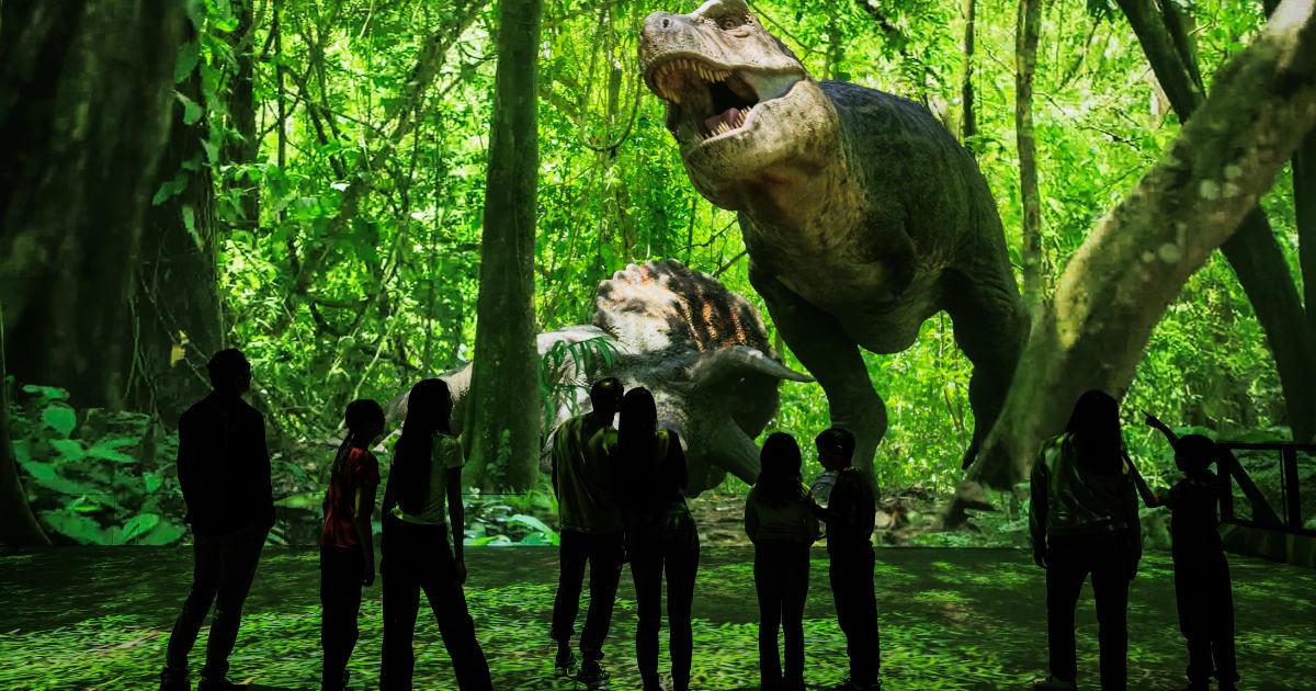Planete Prehistorique Dinosaures Lexperience Immersive Latelier Des Lumieres